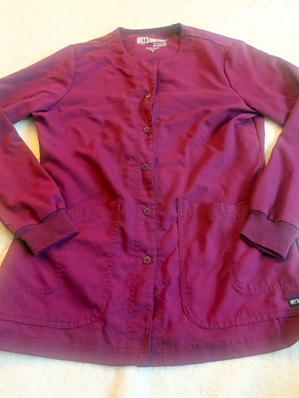 Grey’s Anatomy Scrub Jacket Fuchsia